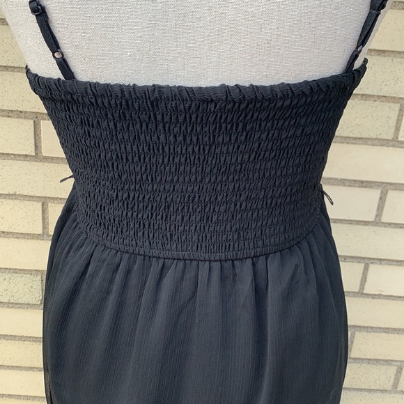 Mudd Black Chiffon Overlay High-Low Smock Back Dress - Picture 6 of 12